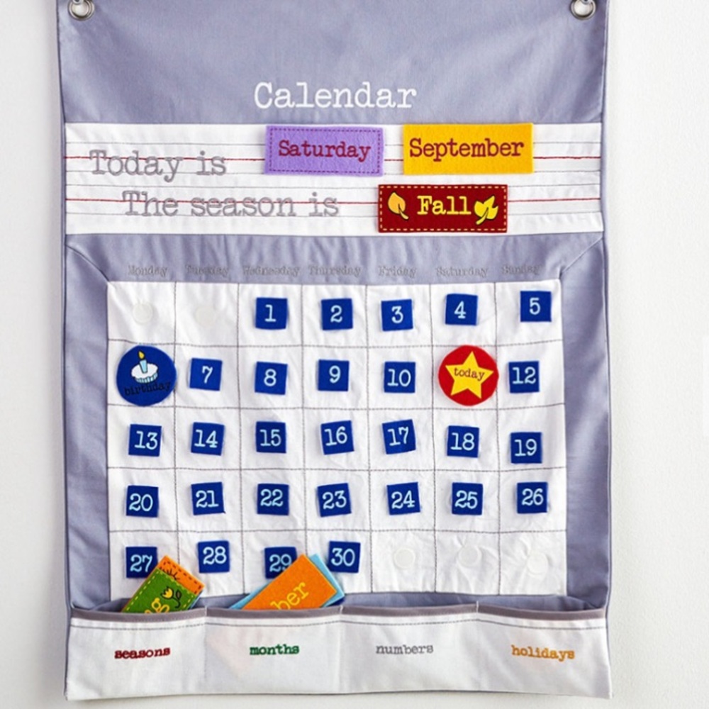 Pottery Barn Kids Felt Calendar
